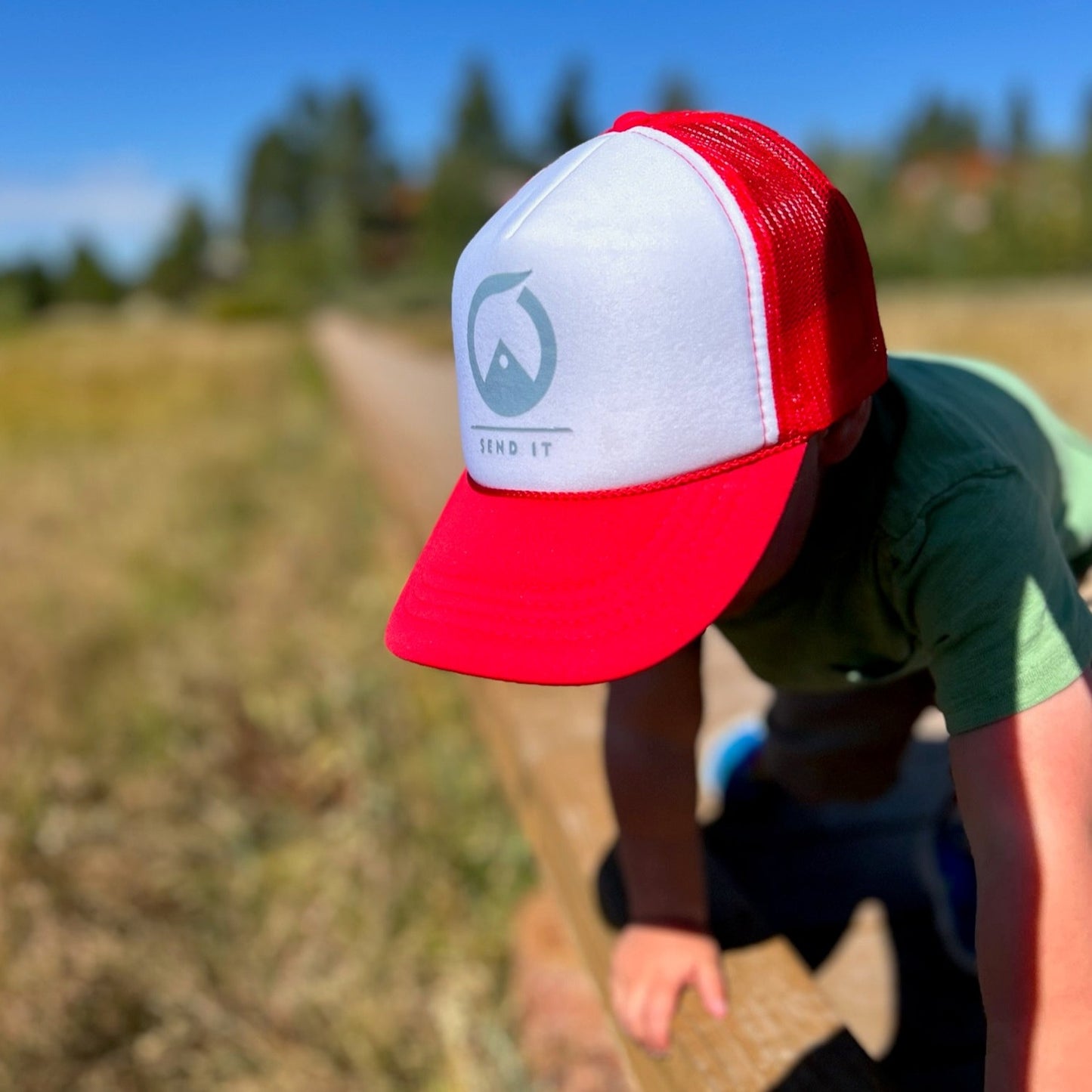 Youth Mustang Trucker - Red