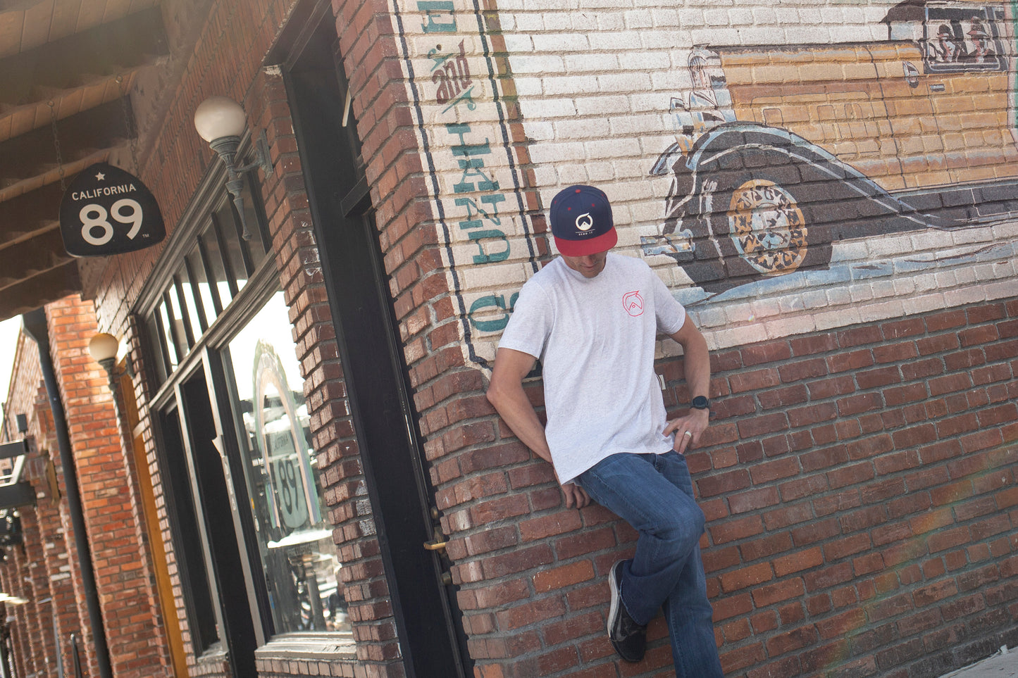 Glory Snapback - Red/Navy w. White