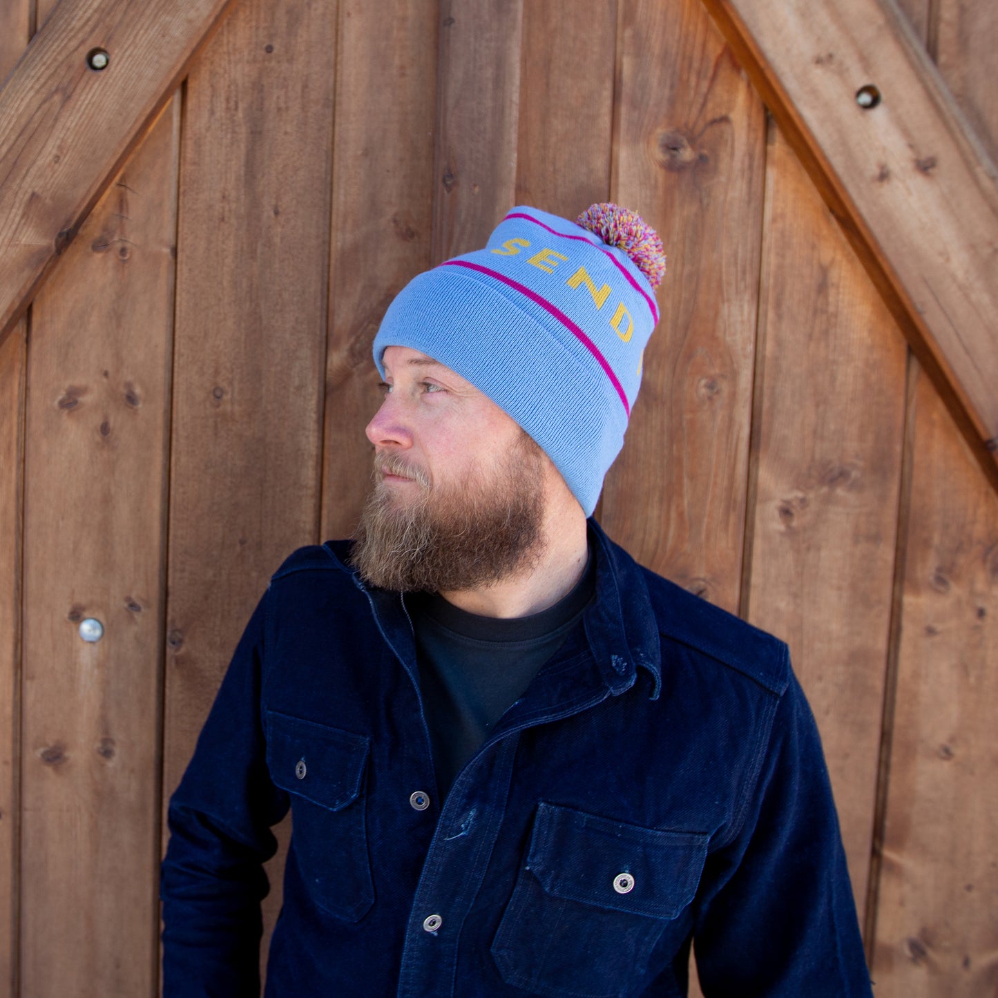 Early Bird Pom - Light Blue